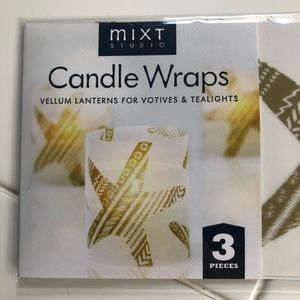 NWT Star Votive Candle Wraps set of 3